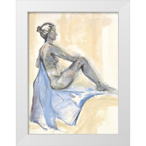 Nude XI White Modern Wood Framed Art Print by Seay, Anne