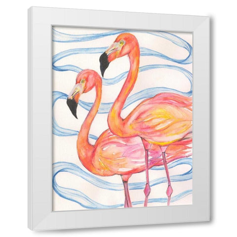 Two White Modern Wood Framed Art Print by Seay, Anne