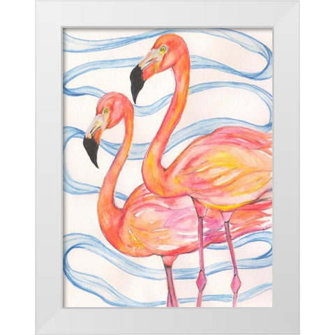 Two White Modern Wood Framed Art Print by Seay, Anne