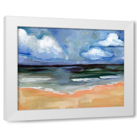 Sea White Modern Wood Framed Art Print by Seay, Anne