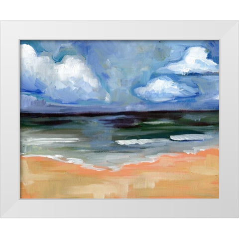 Sea White Modern Wood Framed Art Print by Seay, Anne