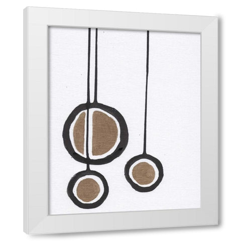 BandW w/ Gold White Modern Wood Framed Art Print by Seay, Anne