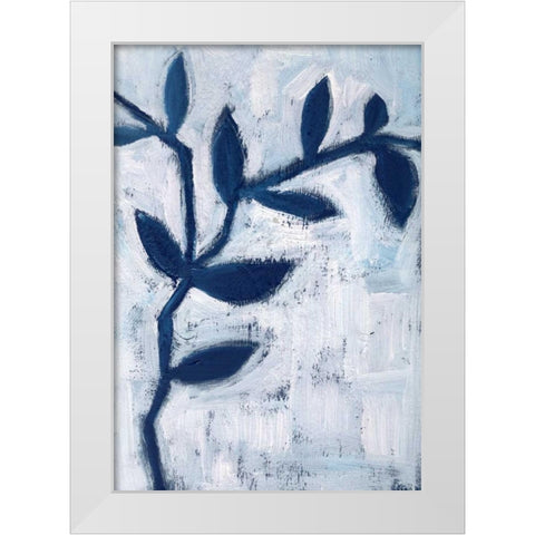 Blue and White I White Modern Wood Framed Art Print by Seay, Anne