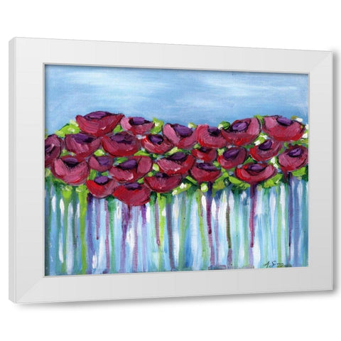 Poppy Dreaming I White Modern Wood Framed Art Print by Seay, Anne