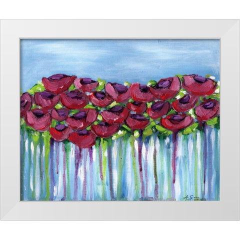 Poppy Dreaming I White Modern Wood Framed Art Print by Seay, Anne