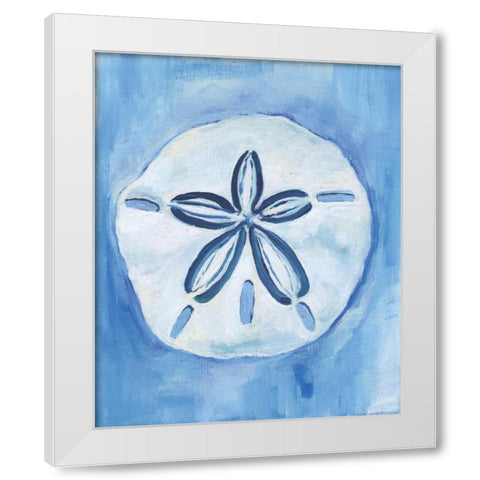 Sand Dollar White Modern Wood Framed Art Print by Seay, Anne