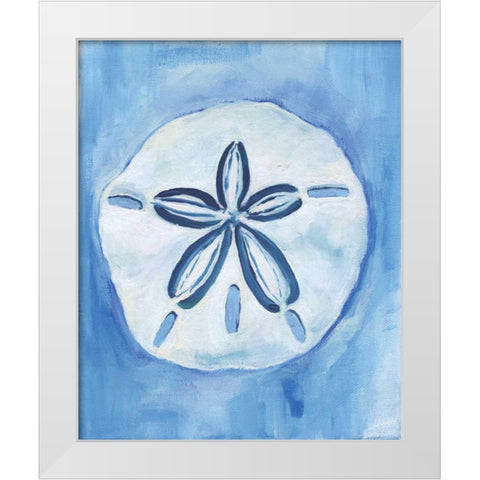 Sand Dollar White Modern Wood Framed Art Print by Seay, Anne