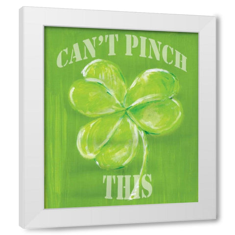 Cant Pinch This White Modern Wood Framed Art Print by Seay, Anne