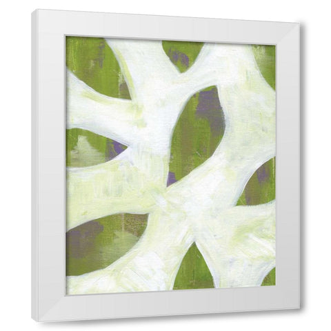 Patches II White Modern Wood Framed Art Print by Seay, Anne