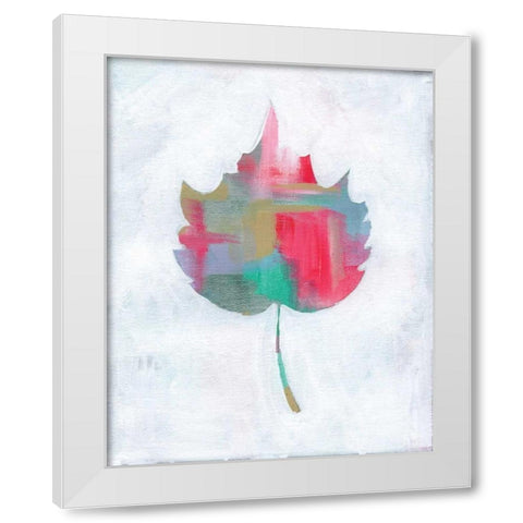 Leaf Abstract I White Modern Wood Framed Art Print by Seay, Anne