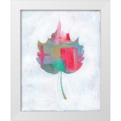 Leaf Abstract I White Modern Wood Framed Art Print by Seay, Anne