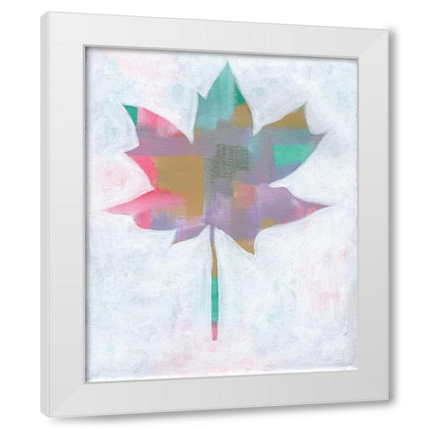 Leaf Abstract II White Modern Wood Framed Art Print by Seay, Anne