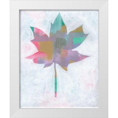 Leaf Abstract II White Modern Wood Framed Art Print by Seay, Anne