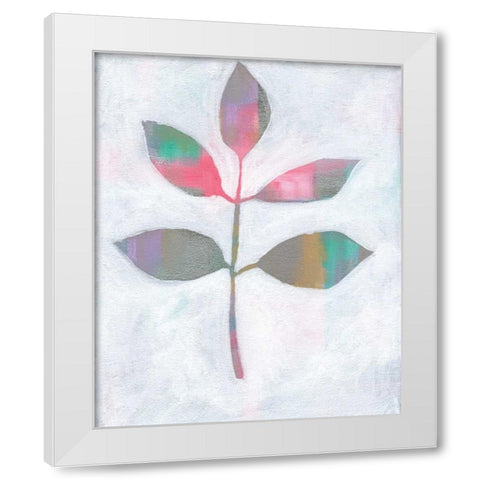 Leaf Abstract III White Modern Wood Framed Art Print by Seay, Anne