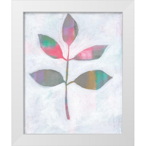 Leaf Abstract III White Modern Wood Framed Art Print by Seay, Anne