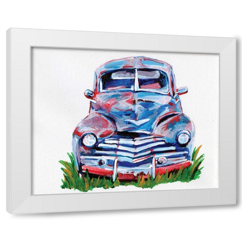 Parked Memories I White Modern Wood Framed Art Print by Seay, Anne