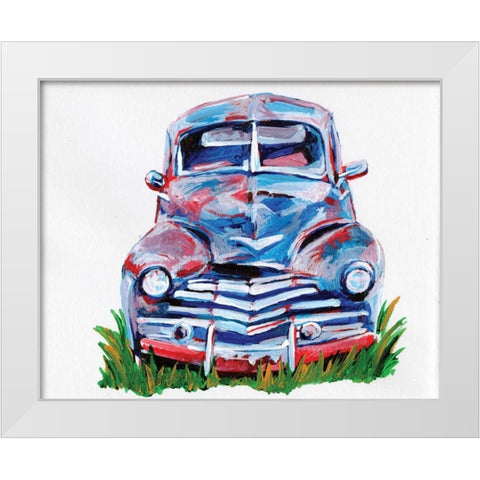 Parked Memories I White Modern Wood Framed Art Print by Seay, Anne