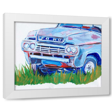 Parked Memories II White Modern Wood Framed Art Print by Seay, Anne