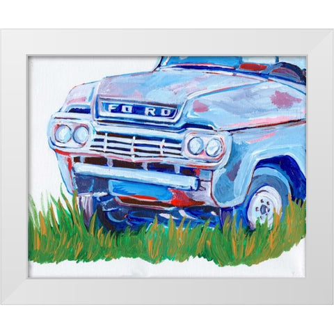 Parked Memories II White Modern Wood Framed Art Print by Seay, Anne