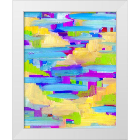 Marsh Sunset White Modern Wood Framed Art Print by Seay, Anne