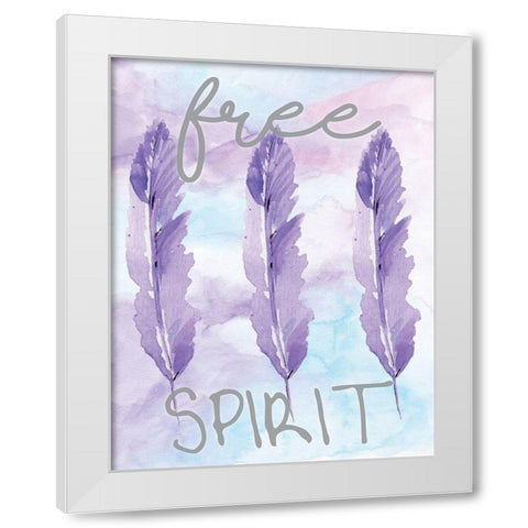 Free Spirit White Modern Wood Framed Art Print by Seay, Anne