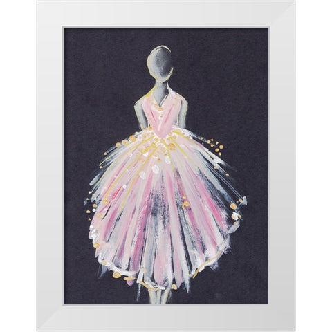 Runway Fashion III White Modern Wood Framed Art Print by Seay, Anne