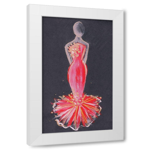 Runway Fashion IV White Modern Wood Framed Art Print by Seay, Anne
