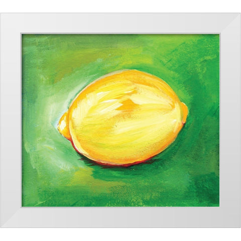 Lemon White Modern Wood Framed Art Print by Seay, Anne
