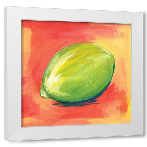 Lime White Modern Wood Framed Art Print by Seay, Anne
