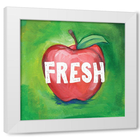 Fresh White Modern Wood Framed Art Print by Seay, Anne