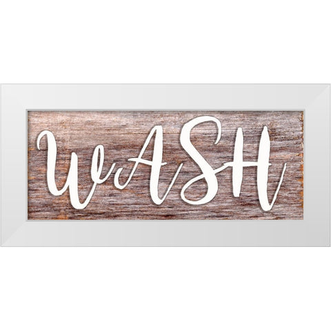Wash White Modern Wood Framed Art Print by Seay, Anne