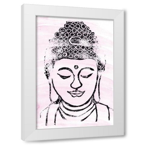 Buddha II White Modern Wood Framed Art Print by Seay, Anne