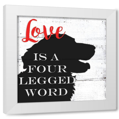 Pet III White Modern Wood Framed Art Print by Seay, Anne