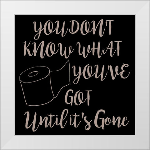 TP White Modern Wood Framed Art Print by Seay, Anne