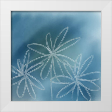 Tropical I White Modern Wood Framed Art Print by Seay, Anne