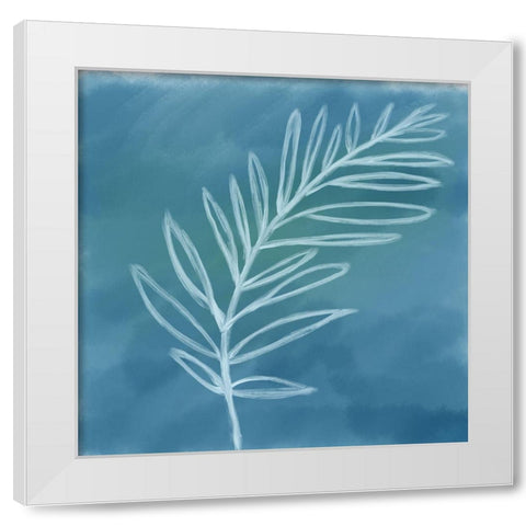 Tropical II White Modern Wood Framed Art Print by Seay, Anne