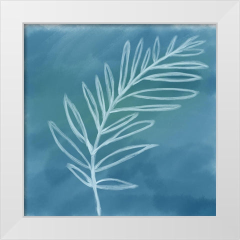 Tropical II White Modern Wood Framed Art Print by Seay, Anne