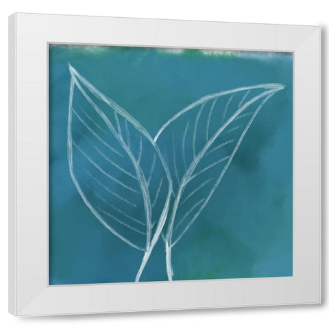 Tropical IV White Modern Wood Framed Art Print by Seay, Anne