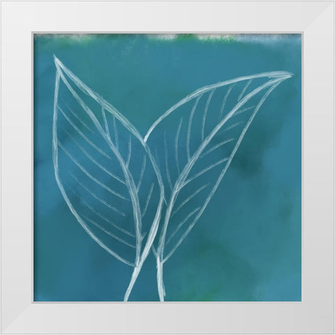 Tropical IV White Modern Wood Framed Art Print by Seay, Anne