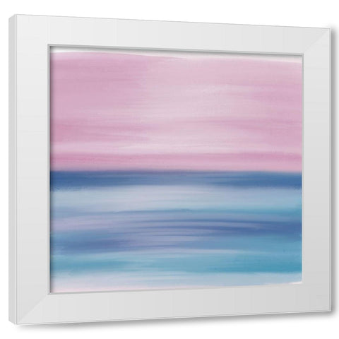 Abstract Beach White Modern Wood Framed Art Print by Seay, Anne