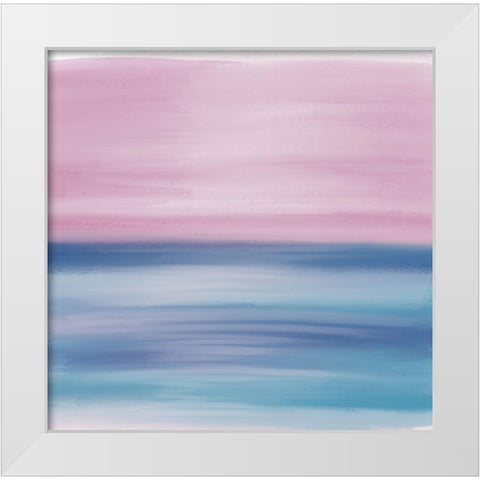 Abstract Beach White Modern Wood Framed Art Print by Seay, Anne