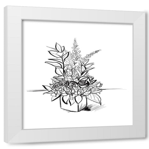 Lifelines II White Modern Wood Framed Art Print by Seay, Anne