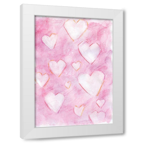 Valentine II White Modern Wood Framed Art Print by Seay, Anne