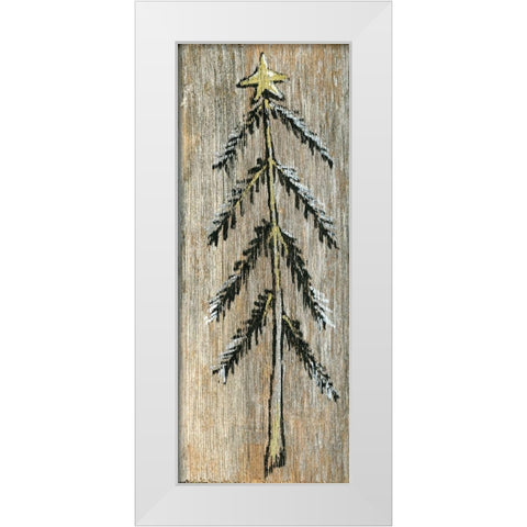 Christmas Tree II White Modern Wood Framed Art Print by Seay, Anne