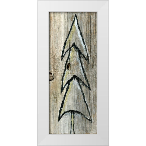 Christmas Tree III White Modern Wood Framed Art Print by Seay, Anne