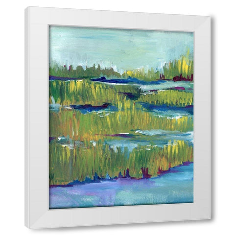 Marsh White Modern Wood Framed Art Print by Seay, Anne