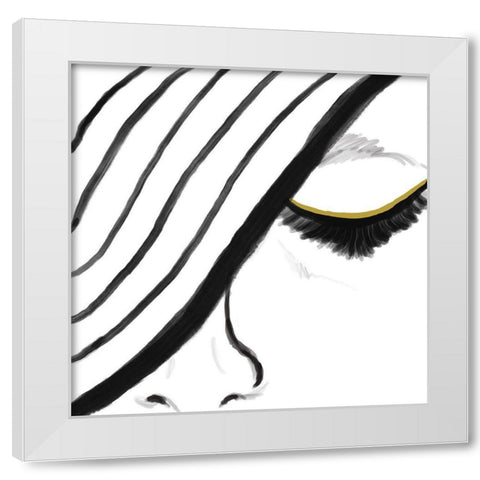 Gold Lash White Modern Wood Framed Art Print by Seay, Anne