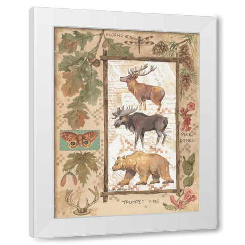 Big Game White Modern Wood Framed Art Print by Phillips, Anita