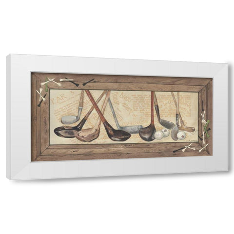 Clubs White Modern Wood Framed Art Print by Phillips, Anita