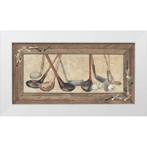 Clubs White Modern Wood Framed Art Print by Phillips, Anita